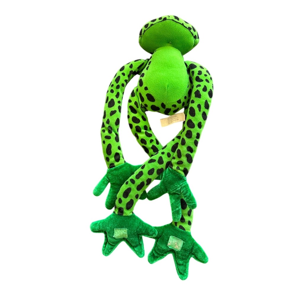 Animal Alley Toys R Us Green Spotted Hanging Frog Plush 24 Inch Long Floppy